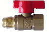 5/8" Flare x  3/4" FNPT Brass Gas Shutoff Valve